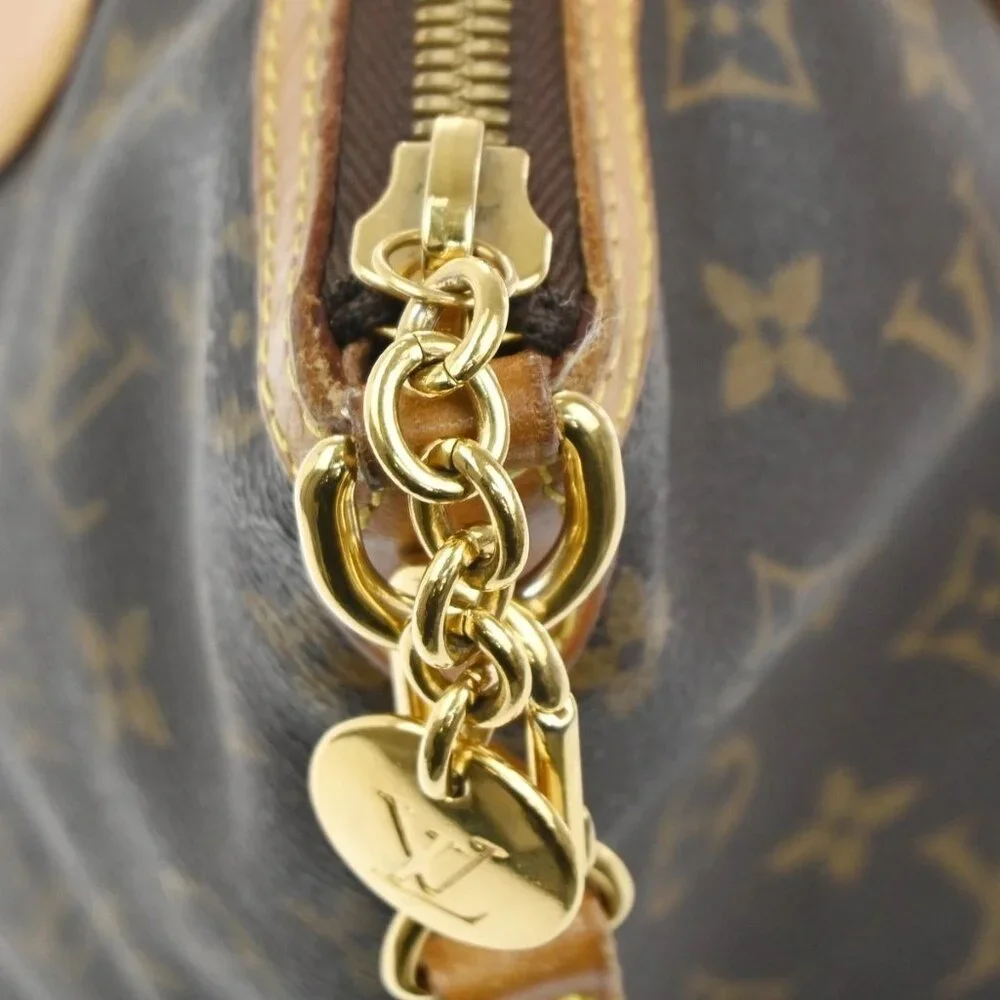 LOUIS VUITTON Palermo PM 2Way Hand Bag Monogram Leather Brown M40145 96KC445 - Picture 7 of 16